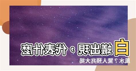 白蟻 出現 代表 什麼 風水